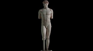 Kritios Boy, from the Acropolis, Athens, c. 480 B.C.E., 3' 10" high (Acropolis Museum, Athens)