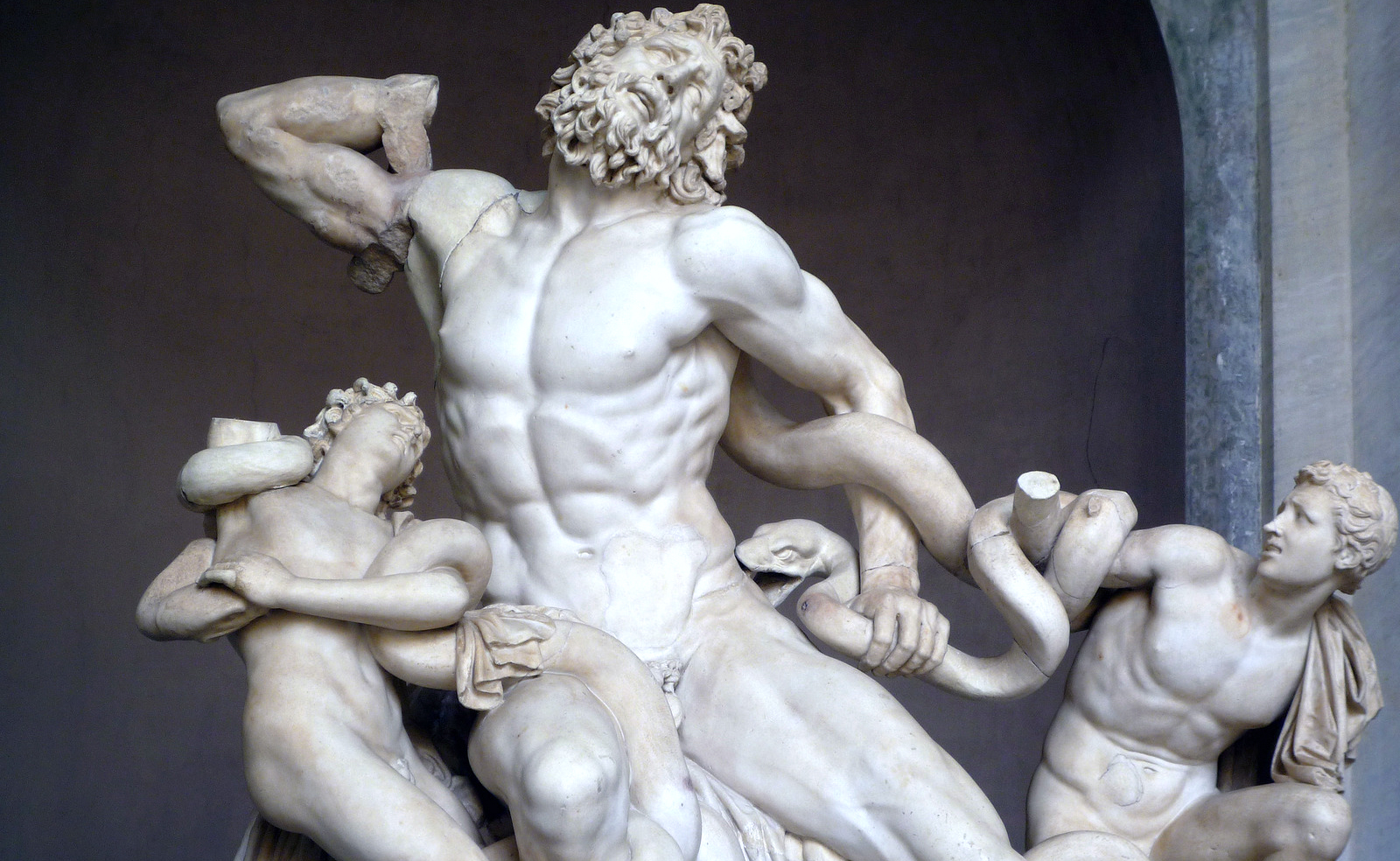 Athanadoros, Hagesandros, and Polydoros of Rhodes, Laocoön and his Sons, early first century C.E., marble, 7'10 1/2" high (Vatican Museums)