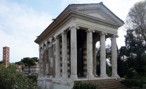 Temple of Portunus (formerly known as Fortuna Virilis), travertine, tufa, and stucco, c. 120-80 B.C.E. (Rome)