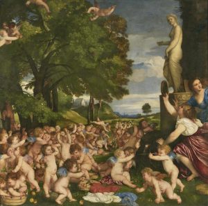 Titian, The Worship of Venus, 1518-19, oil on canvas, 172 x 175 cm (Museo del Prado)