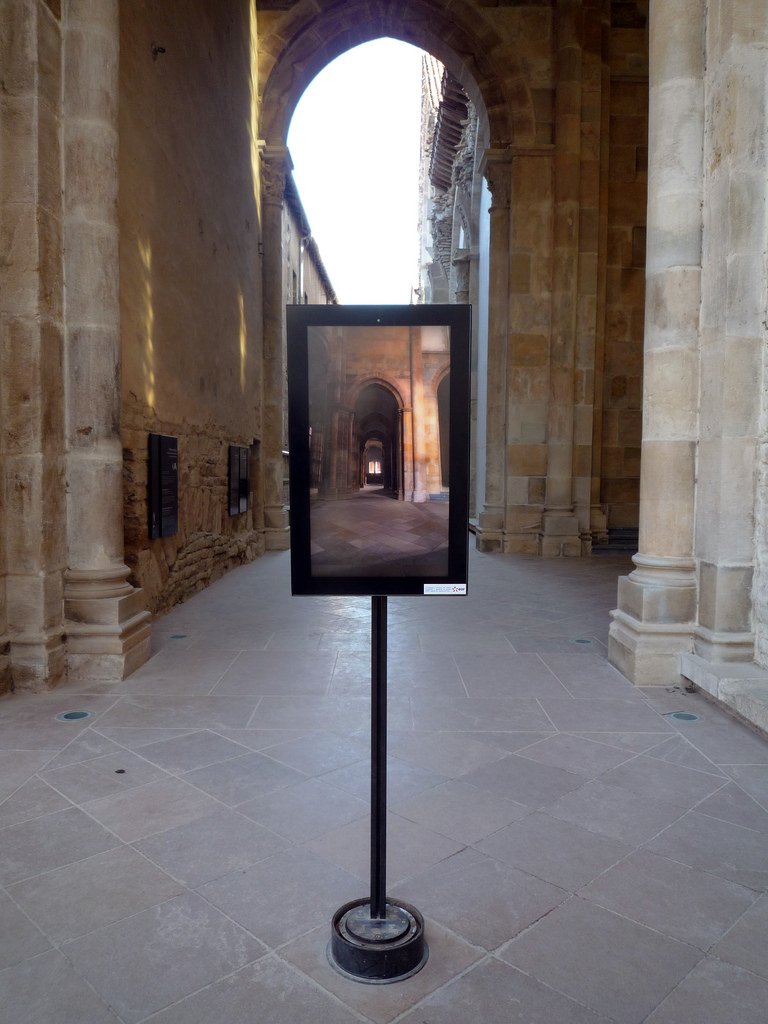 Virtual reality panel, Cluny Abbey (Cluny III), 12th-century, Saône-et-Loire, Burgundy, France