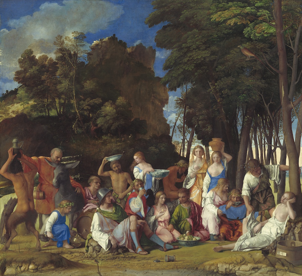 Giovanni Bellini and Titian, The Feast of the Gods, 1514/29, oil on canvas, 170.2 x 188 cm (National Gallery of Art)