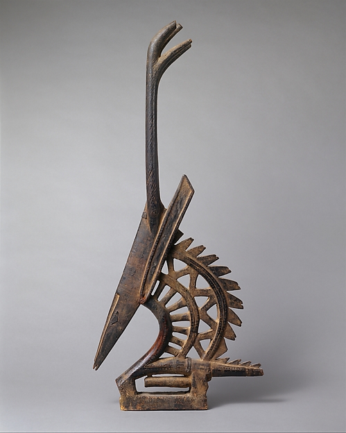 Mid 20th Century Abstract Figurative Wood Sculpture in the Style