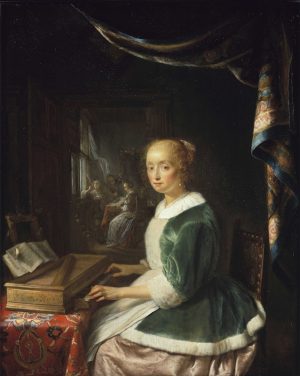 Smarthistory – Gerrit Dou, Young Lady playing the Virginal, c. 1665 ...