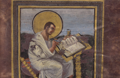 Matthew in the Coronation Gospels and Ebbo Gospels