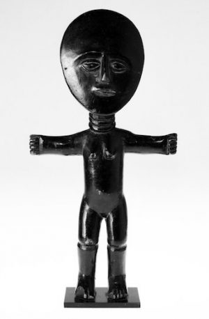 Fertility Doll (Akuaba), 20th century, wood, 13 1/2 inches high / 34.1 cm (The Brooklyn Museum)