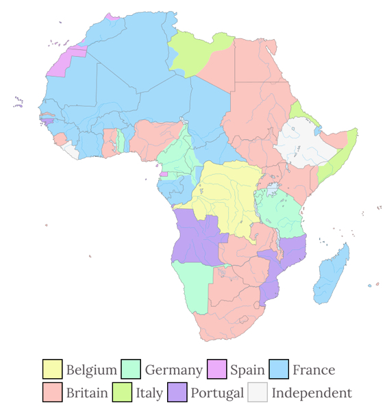 Colonial Africa in 1913