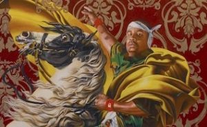 Kehinde Wiley, Napoleon Leading the Army over the Alps By Gayle Clemans Kehinde Wiley, Napoleon Leading the Army over the Alps, 2005, oil paint on canvas, 274.3 x 274.3 cm (108 x 108 in) (Brooklyn Museum of Art, New York)