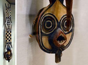Plank Mask (Nwantantay), 19th-20th century, Bwa peoples, wood, pigment, fiber, 182.9 x 28.2 x 26 cm, Burkina Faso (The Museum of Modern Art)