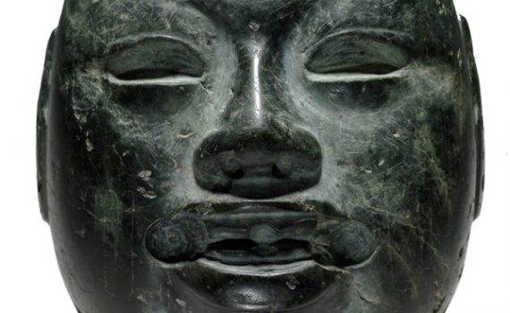 Olmec stone mask