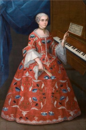 <em>Young Woman with a Harpsichord</em>, 1735-1750, oil on canvas (Denver Art Museum)