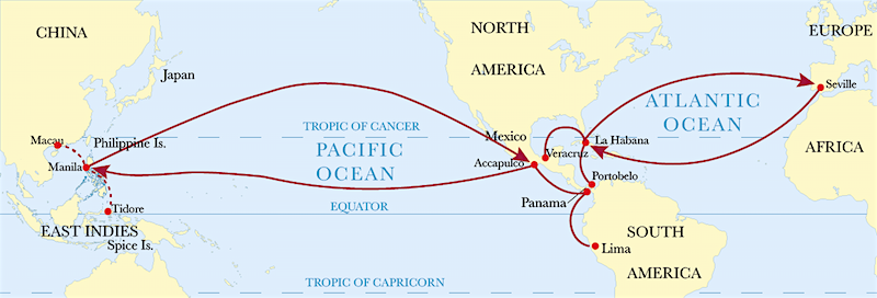 Routes of the Manila Galleon trade