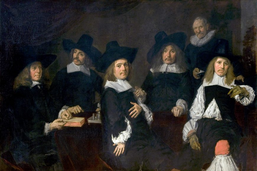 Frans Hals, Regentes de la Casa de la Limosna de los Viejos, c. 1664, óleo sobre lienzo, 172.3 x 256 cm (Museo Frans Hals, Haarlem)