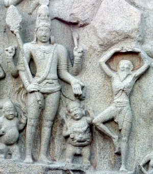 Shiva, Descent of the Ganges or Arjuna’s Penance, 7-8th C., Mahabalipuram, Tamil Nadu, India