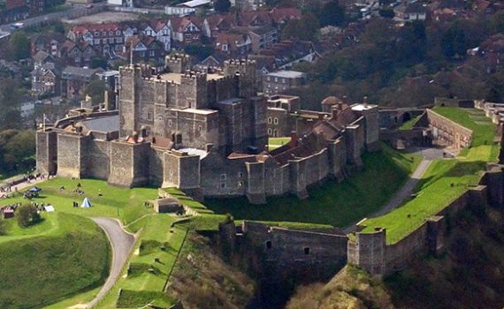 Dover Castle, aerial view
