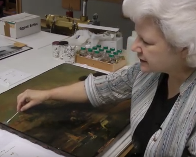 IMA Conservation: Cleaning a Painting