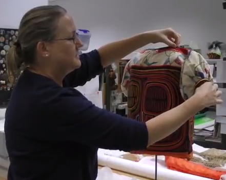 IMA Conservation: Preparing a Mola Garment for Display
