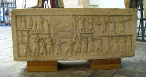 Funerary procession, Amiternum, c. 50-1 B.C.E. (Museum, Aquila) (photo: Erin Taylor, CC BY-NC-ND 2.0)