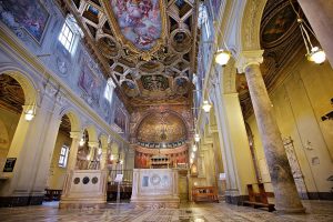 Basilica of San Clemente, Rome, church rebuilt 1099-1119, mosaic 1130s