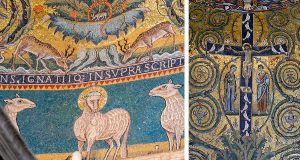 Basilica of San Clemente, Rome, mosaic, 1130s