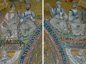Basilica of San Clemente, Rome, mosaic, 1130s.