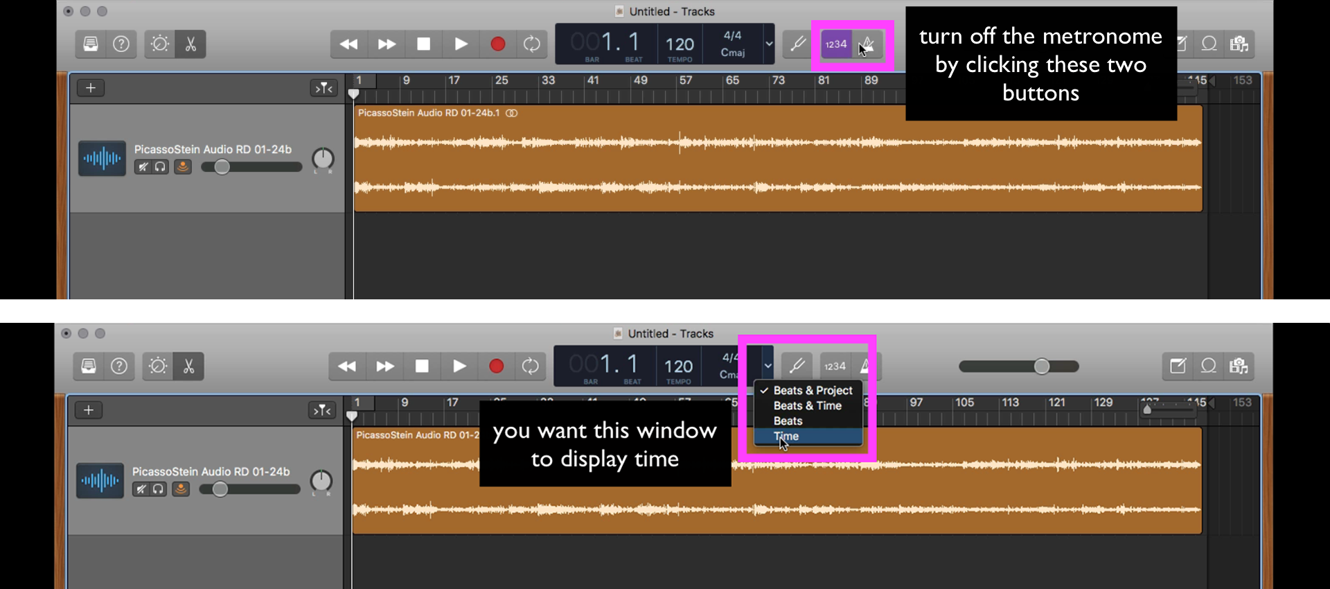 Change Metronome Sound Garageband Mac