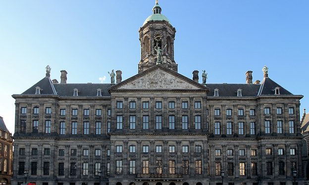 Jacob van Campen, Koninklijk Paleis Amsterdam (Royal Palace of Amsterdam, formerly the Town Hall of Amsterdam), 1648-65 (photo: Mihnea Stanciu, CC BY 2.0)