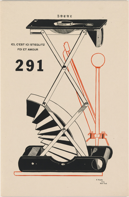 Cover of 291 journal featuring Picabia's Ideal, 1915, relief print on paper, 44 x 28.9 cm (National Portrait Gallery)