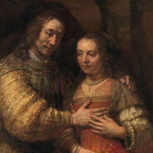 Detail, Rembrandt van Rijn, Portrait of a Couple as Isaac and Rebecca, known as The Jewish Bride, 1665-69, oil on canvas, 121.5 x 166.5 cm (Rijksmuseum, Amsterdam)