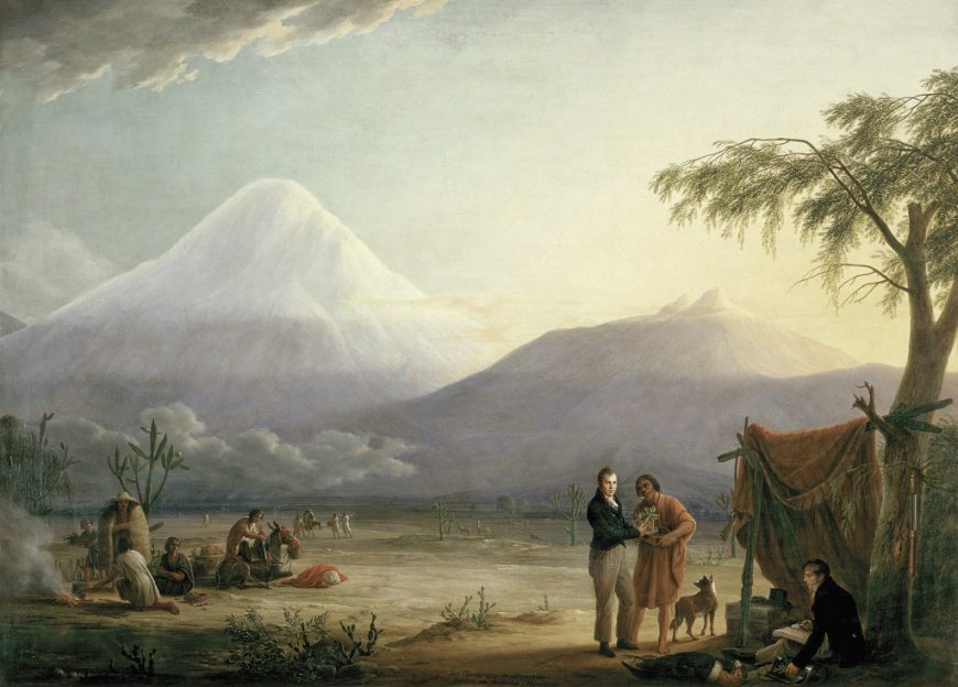 Friedrich Georg Weitsch, Alexander von Humboldt and Aimé Bonpland at the Foot of the Chimboraz, 1806, oil on canvas, 163 x 226 cm (Bildarchiv Preussischer Kulturbesitz)