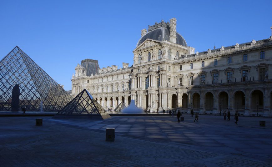 View of the Cour Napoléon, Musée du Louvre, Paris 