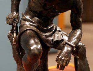 John Quincy Adams Ward, The Freedman (detail), 1863, bronze (Amon Carter Museum of American Art, Fort Worth, Texas) (photo: Dr. Steven Zucker)