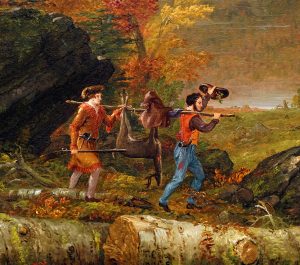 Thomas Cole, The Hunter’s Return (detail), 1845, oil on canvas (Amon Carter Museum of American Art) (photo: Dr. Steven Zucker)