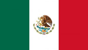The flag of Mexico (source: Alex Covarrubias, CC0)