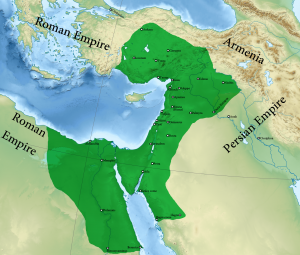 Palmyrene Empire at its greatest extent in 271 C.E., CC BY-SA 4.0