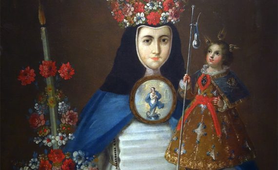 Crowned Nun Portrait of Sor María de Guadalupe 