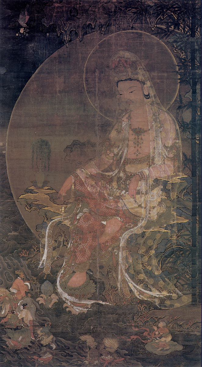 Water-Moon Avalokiteshvara, color on silk, 227.9 x 125.8 cm (Daitoku-ji, Japan)