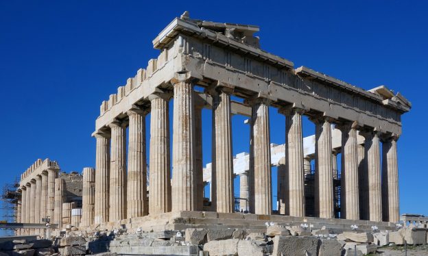 Iktinos and Kallikrates, The Parthenon, Athens, 447–432 B.C.E. (photo: Steven Zucker, CC BY-NC-SA 2.0)