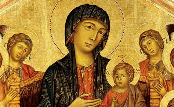 Cimabue, Santa Trinita Madonna and Child Enthroned