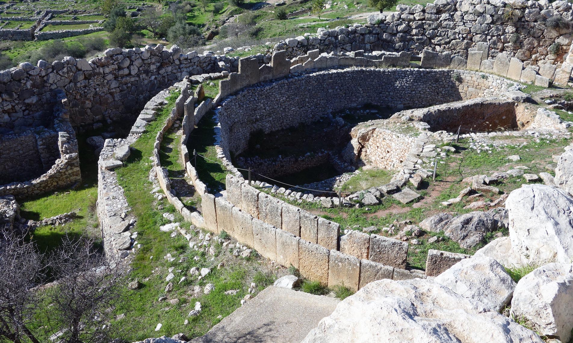 The “Palace” and Grave Circle A, Mycenae, c. 1600-1100 B.C.E.