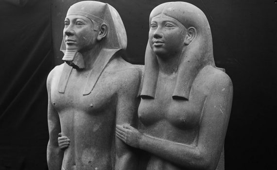 King Menkaure (Mycerinus) and queen
