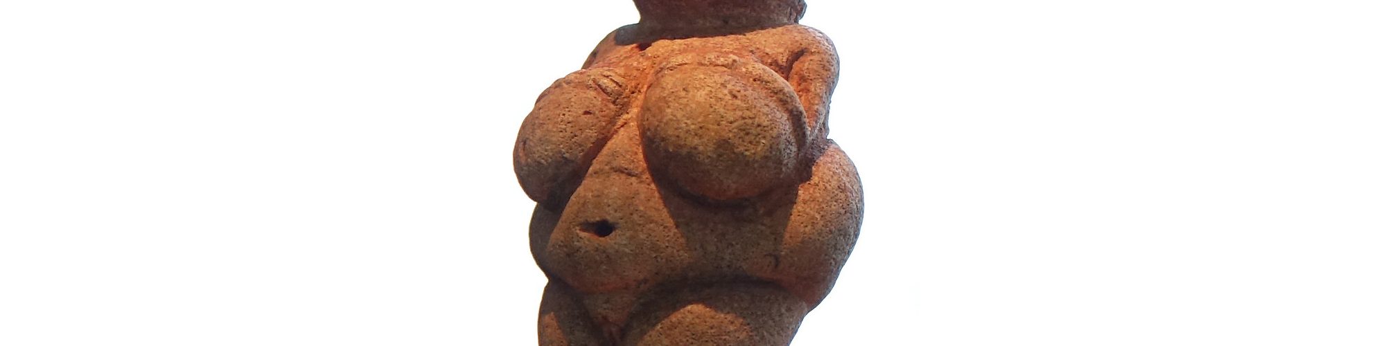 Venus (or Woman) of Willendorf, c. 24,000–22,000 B.C.E., limestone, 11.1 cm high (Naturhistorisches Museum, Vienna; photo: Steven Zucker, CC BY-NC-SA 2.0)