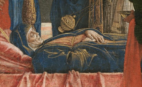 Andrea Mantegna, Dormition (or Death) of the Virgin-detail