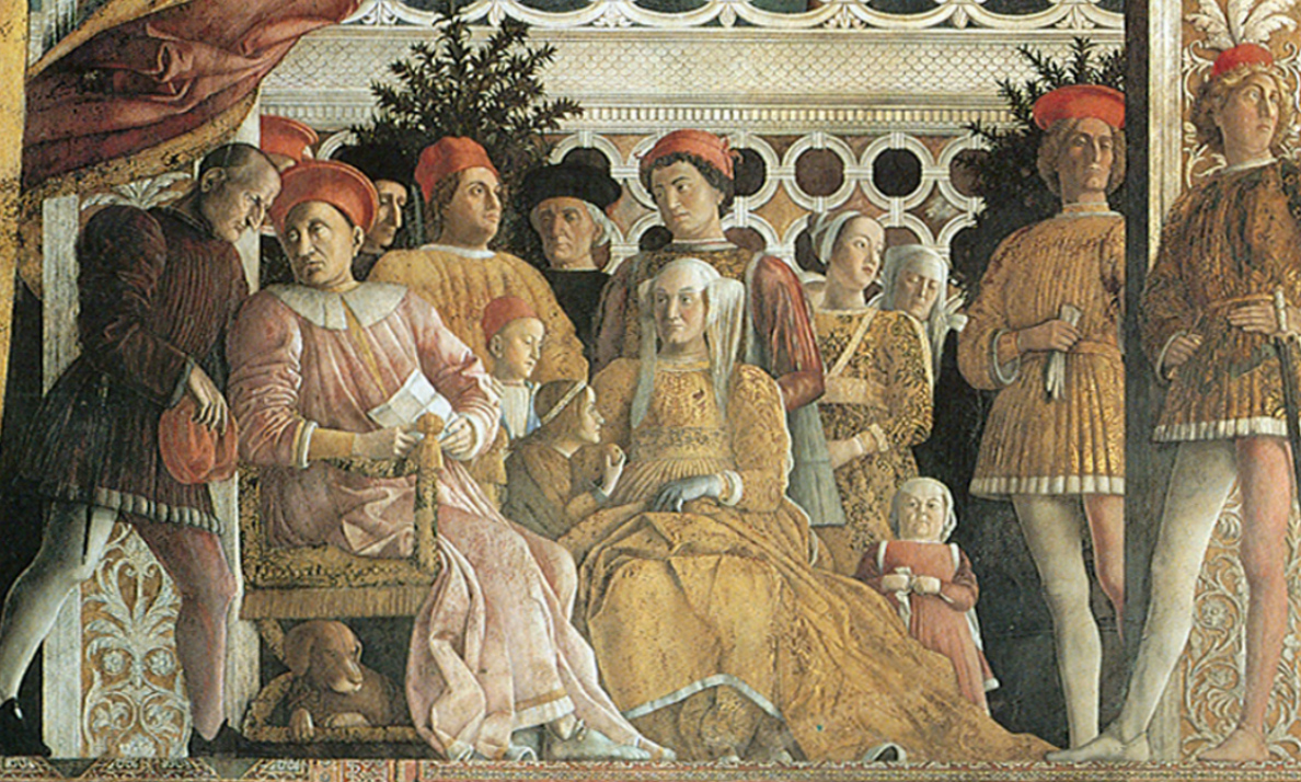 Andrea Mantegna, Camera Picta (Camera degli Sposi), frescos in the ducal palace in Mantua, 1465-74 - detail