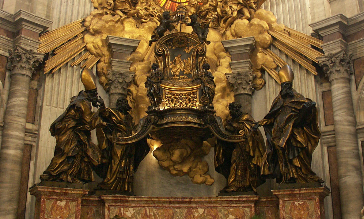 New Liturgical Movement: The Relic of St Peter's Chair Exposed in the  Vatican Basilica, image size:1188x714