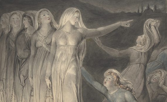William Blake, The Parable of the Wise and Foolish Virgins, detail