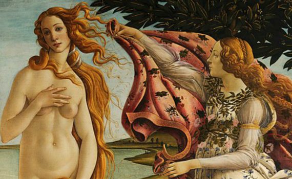 Sandro Botticelli, The Birth of Venus, detail
