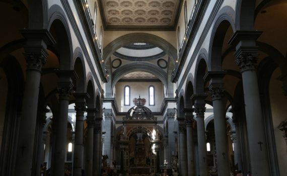 Brunelleschi, Santo Spirito, 1434-83, Florence (Italy) - interior