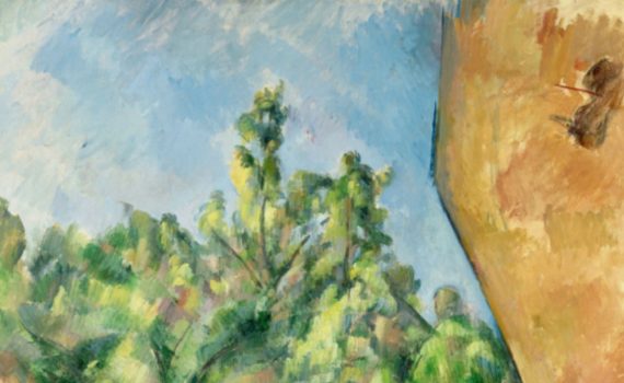 Paul Cézanne, The Red Rock-detail