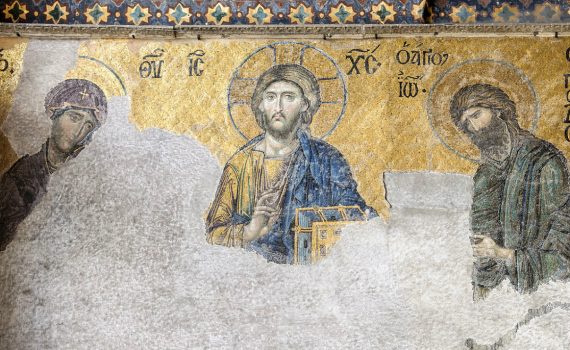 <em>Deësis (Christ with the Virgin Mary and John the Baptist)</em>, Hagia Sophia, Istanbul